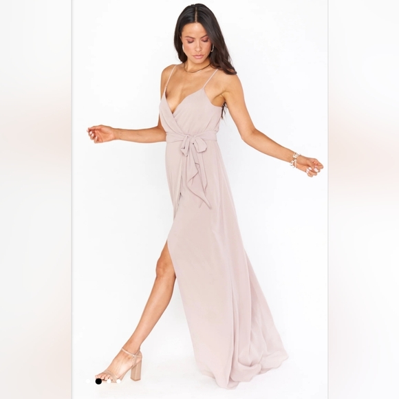 Elegant Beige Maxi Dress - Picture 2 of 6